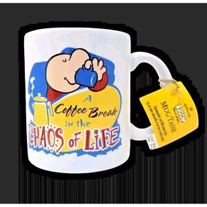 Ziggy Vtg 1995 A Coffee Break In The Chaos Of Life Mug Coffee Cup Hallmark NWT
